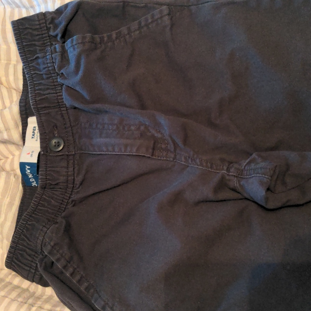 Boys dark gray pants